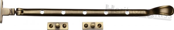 V990AT 10" Spoon Casement Stay Antique Brass