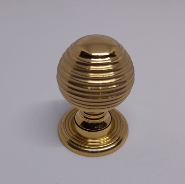 Beehive Knob 28mm Polished Brass