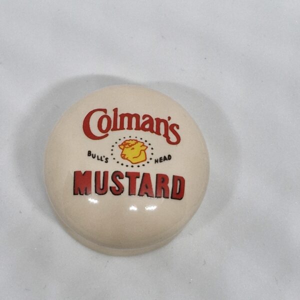 Colmans Mustard 40mm Ceramic Knob Cream
