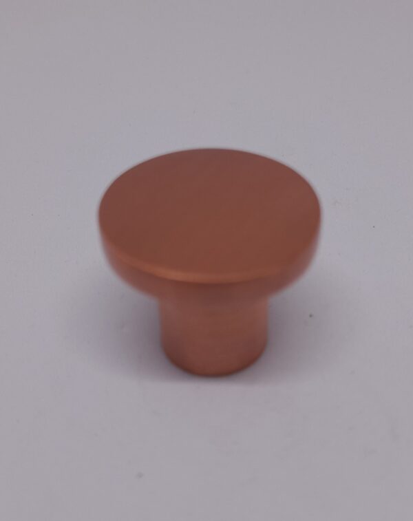 Modern Cupboard Knob 25mm Satin Copper